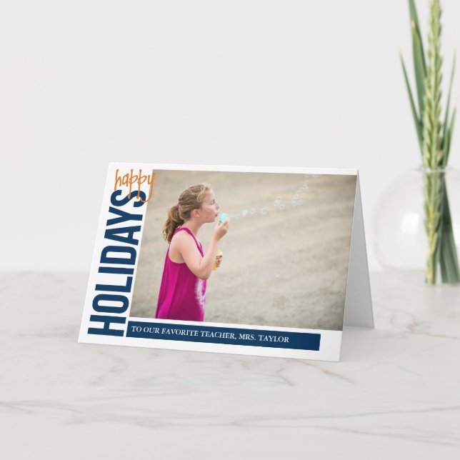 Happy Holidays for you Holiday Card (Front)