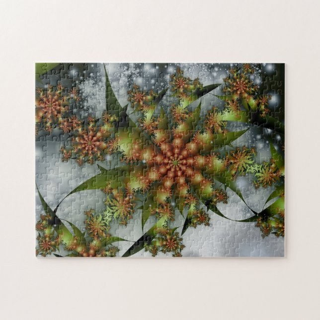 Happy Holidays Fractal Jigsaw Puzzle (Horizontal)