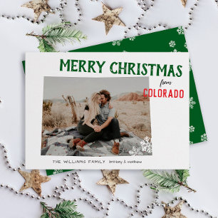 Happy Holidays from Colorado Photo Holiday Card