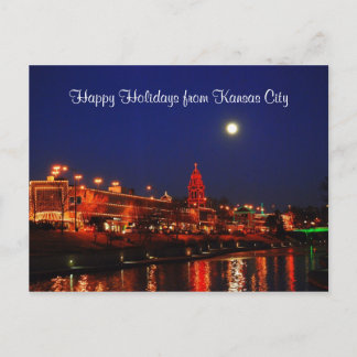 Happy Holidays from Kansas City Plaza Lights Holiday Postcard