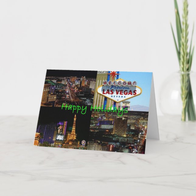 Happy Holidays from Las Vegas Card (Scenic) (Front)