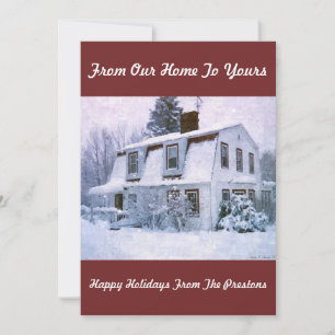  HAPPY HOLIDAYS FROM OUR HOME TO YOURS HOLIDAY CARD