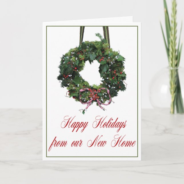 Happy Holidays from our new home Holiday Card (Front)