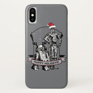 Happy Holidays From R2-D2 & C-2PO Case-Mate iPhone Case
