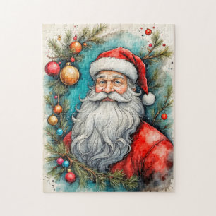 Happy Holidays From Santa Claus Jigsaw Puzzle
