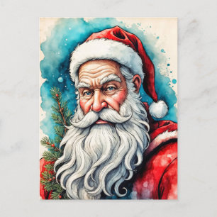 Happy Holidays From Santa Claus Postcard