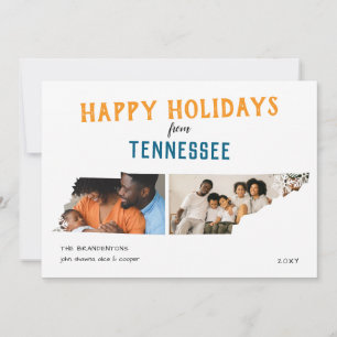 Happy Holidays from Tennessee Two Photo Holiday Card