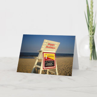 Happy Holidays from the Beach Holiday Card