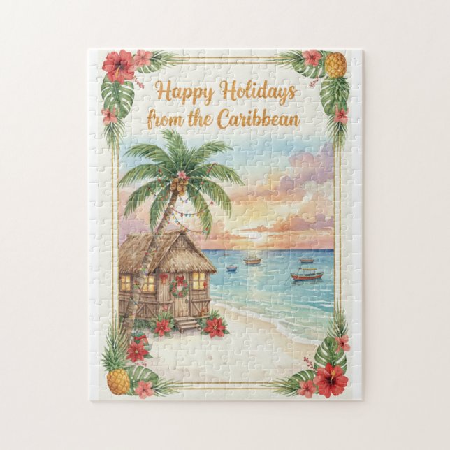 'Happy Holidays from the Caribbean' Puzzle (Vertical)
