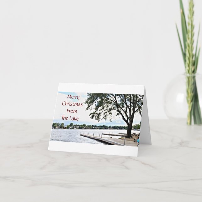 HAPPY HOLIDAYS **FROM THE LAKE*** CARD (Front)