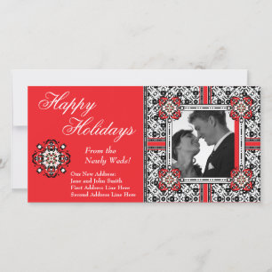 Happy Holidays from the Newly Weds Christmas Card