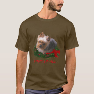 Happy Holidays from Yorkie T-Shirt
