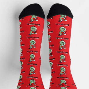 Happy Holidays (funny snowman) Socks