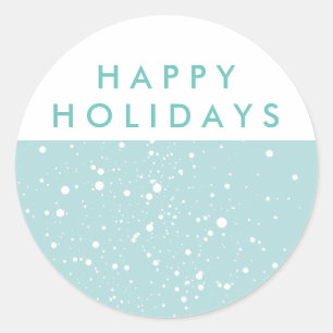 Happy Holidays Gift Wrap sticker, envelope seal