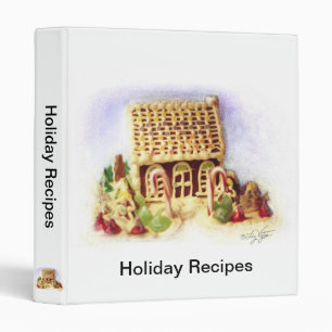 Happy Holidays Gingerbread House Avery Binder