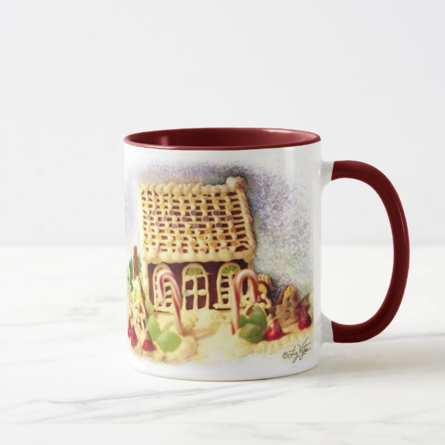 Happy Holidays Gingerbread House Mug (Right)
