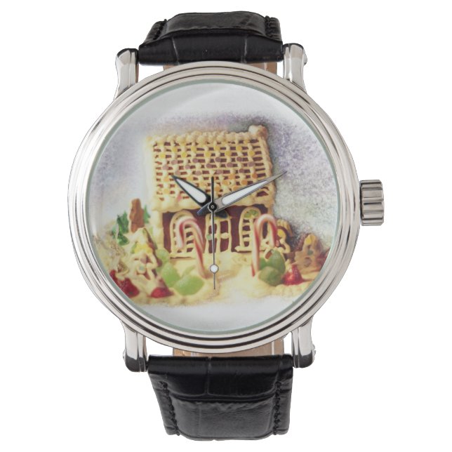 Happy Holidays Gingerbread House Watch (Front)