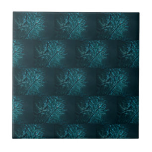Happy Holidays Green Pine Fir Tree Tile