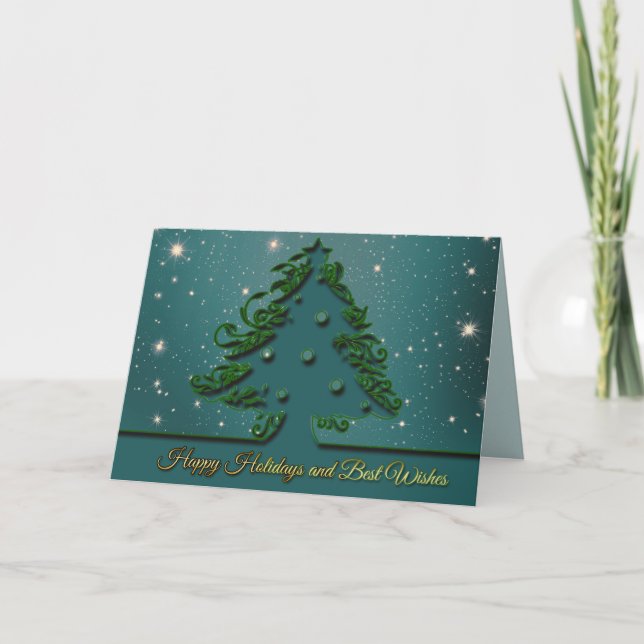 happy holidays greeting card (Front)