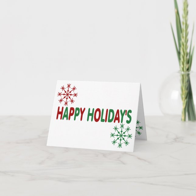Happy Holiday's Greeting Card (Front)