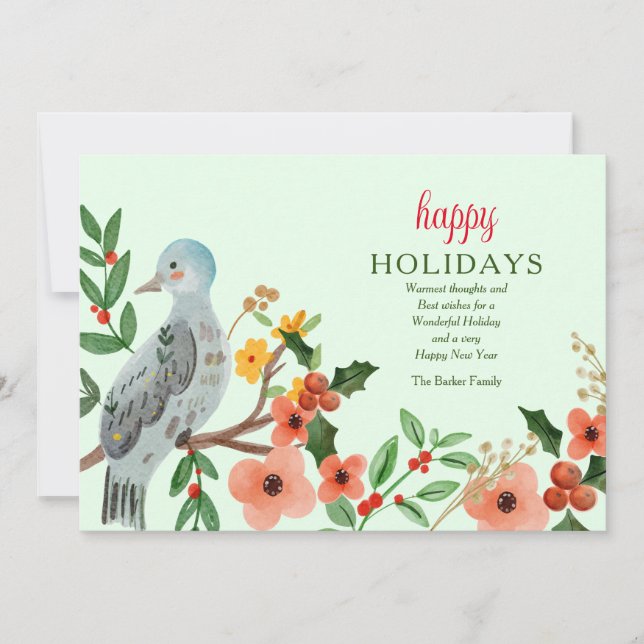 Happy Holidays Greeting Card (Front)