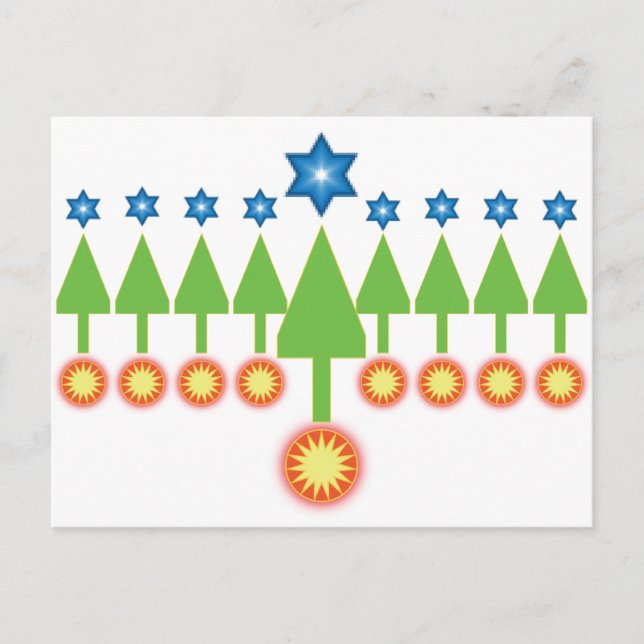 Happy Holidays Greeting Card - Christmas Hanukkah (Front)