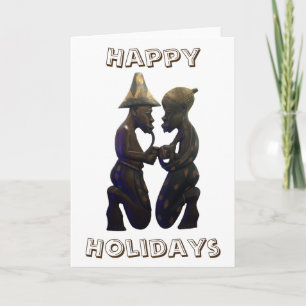Happy Holidays Hakuna Matata Having fun graphic Holiday Card