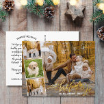 Happy Holidays Hand Lettered Photo Collage Gold Foil Holiday Postcard<br><div class="desc">Send out special holiday wishes with this festive postcard featuring "Happy Holidays" in a hand-lettered calligraphy font in real gold foil - along with 4 of your favourite photos surrounded by a white border. Easily add your own typed holiday greeting to the backside or delete the note to leave space...</div>