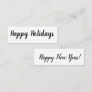 Happy Holidays/ Happy New Year Mini Business Card
