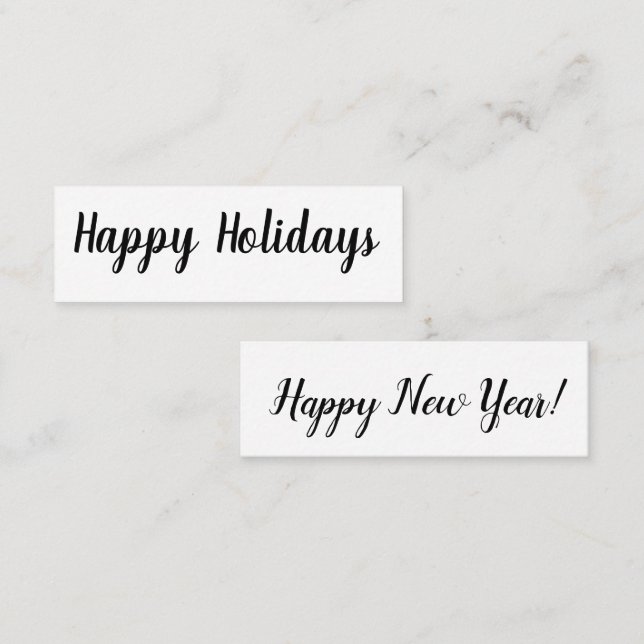 Happy Holidays/ Happy New Year  Mini Business Card (Front/Back)