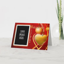Happy Holidays Heart Custom Picture Card