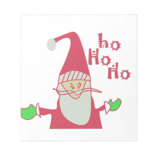 Happy Holidays Ho Ho Ho Merry Christmas Notepad