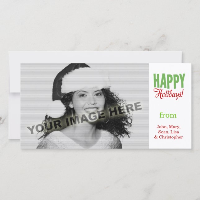 Happy Holidays Holiday Card (Front)
