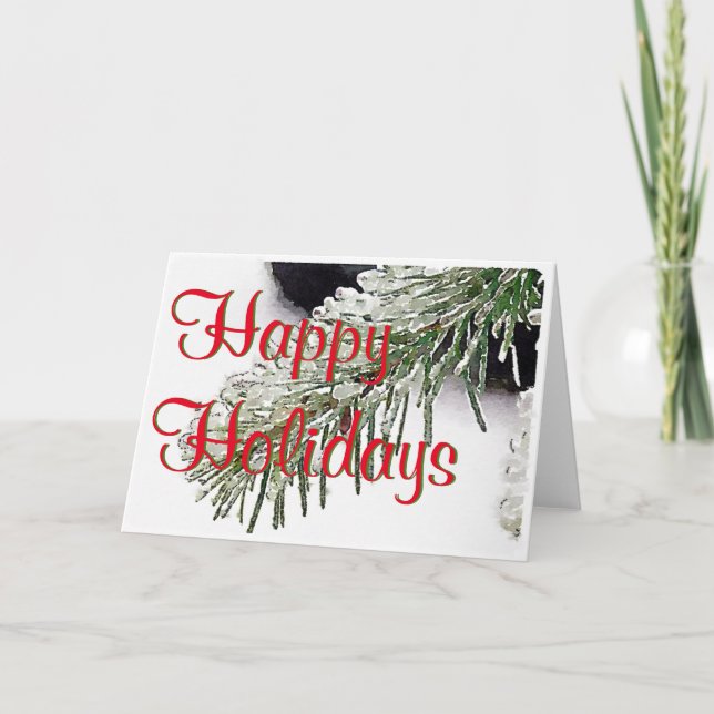 Happy Holidays Holiday Card (Front)