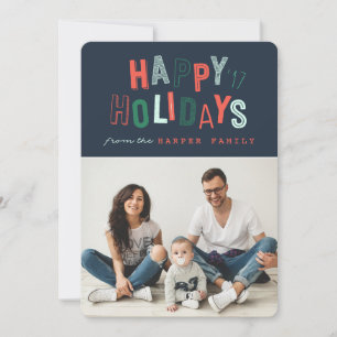 HAPPY HOLIDAYS HOLIDAY CARD