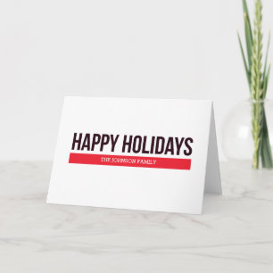 HAPPY HOLIDAYS HOLIDAY CARD