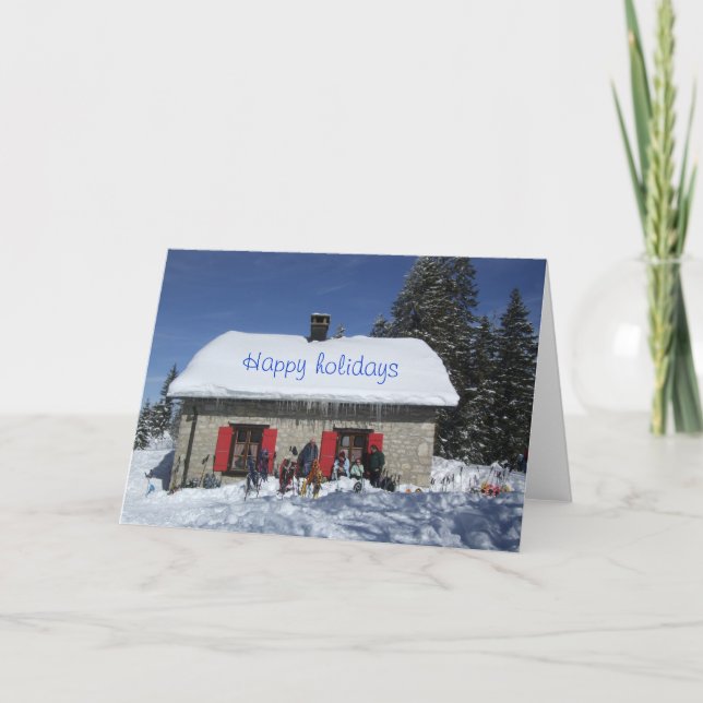 Happy holidays holiday card (Front)