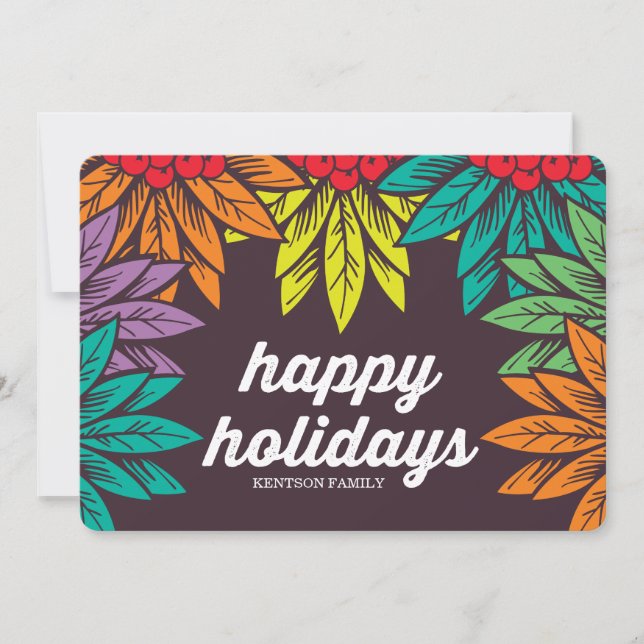 happy holidays holiday card (Front)