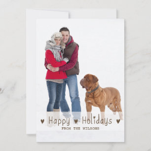HAPPY HOLIDAYS HOLIDAY PHOTO CARD