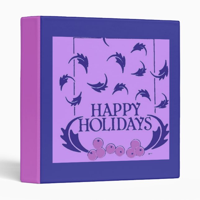 Happy Holidays Holly Binder (Front/Spine)