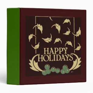 Happy Holidays Holly Binder