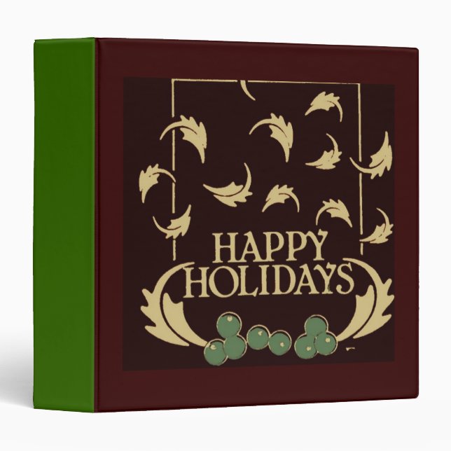 Happy Holidays Holly Binder (Front/Spine)