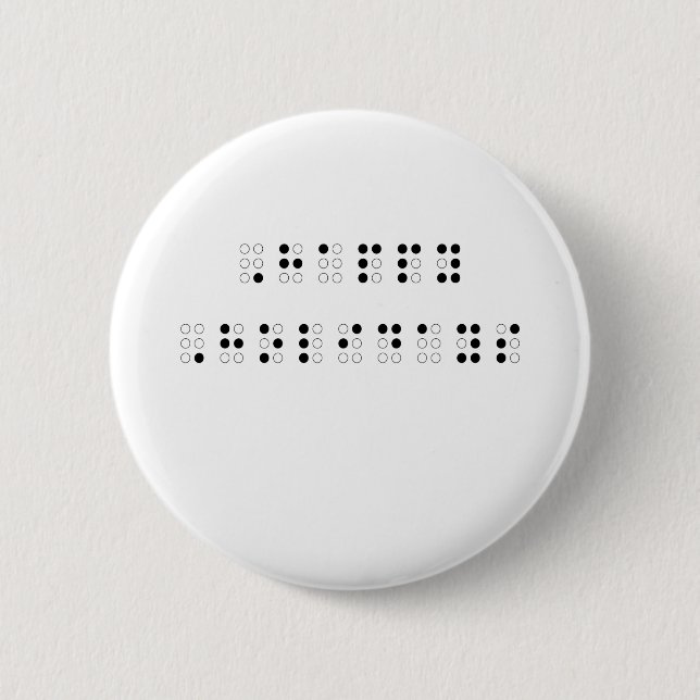 Happy Holidays in Braille 2 Inch Round Button (Front)