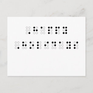 Happy Holidays in Braille Holiday Postcard