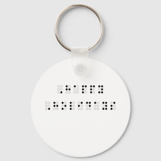Happy Holidays in Braille Keychain