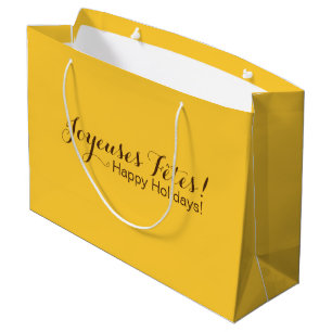 Happy Holidays in French Gift Bag