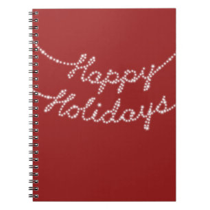 Happy Holidays in Twinkle Lights Notebook