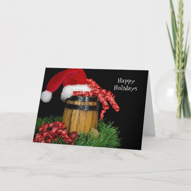Happy Holidays Keg Holiday Card (Front)