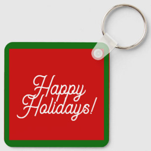 Happy Holidays Keychain