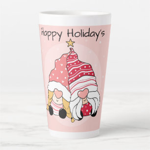 Happy Holidays Latte Mug